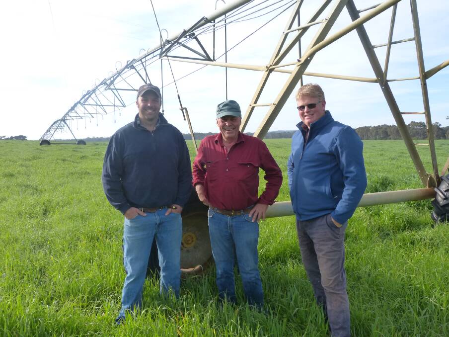 HELP US: Rosedale beef producers Angus Zilm and Richard Crooke and dairy farmer Frankie Mills are calling for the release of water from Blue Rock Lake to boost productivity along the the Latrobe River system.