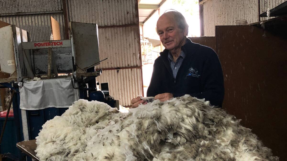 BATTLING ON: Woolgrower Doug Pemberton, Nicholson River Merino stud, Sarsfield/Nicholson, is still cleaning up after the January fires in East Gippsland.
