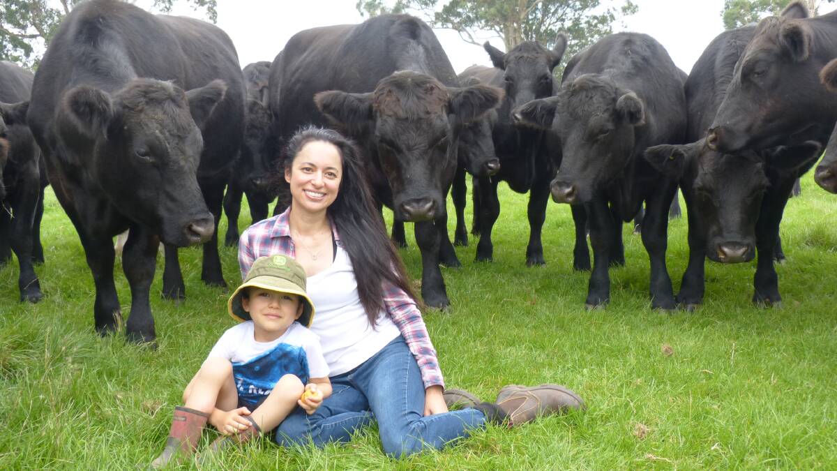 PERPSECTIVE: Sharee Newman, Bravington, with son, Hadley, 4, has spent her life on farms but says more needs to be done to improve attutides towards women.