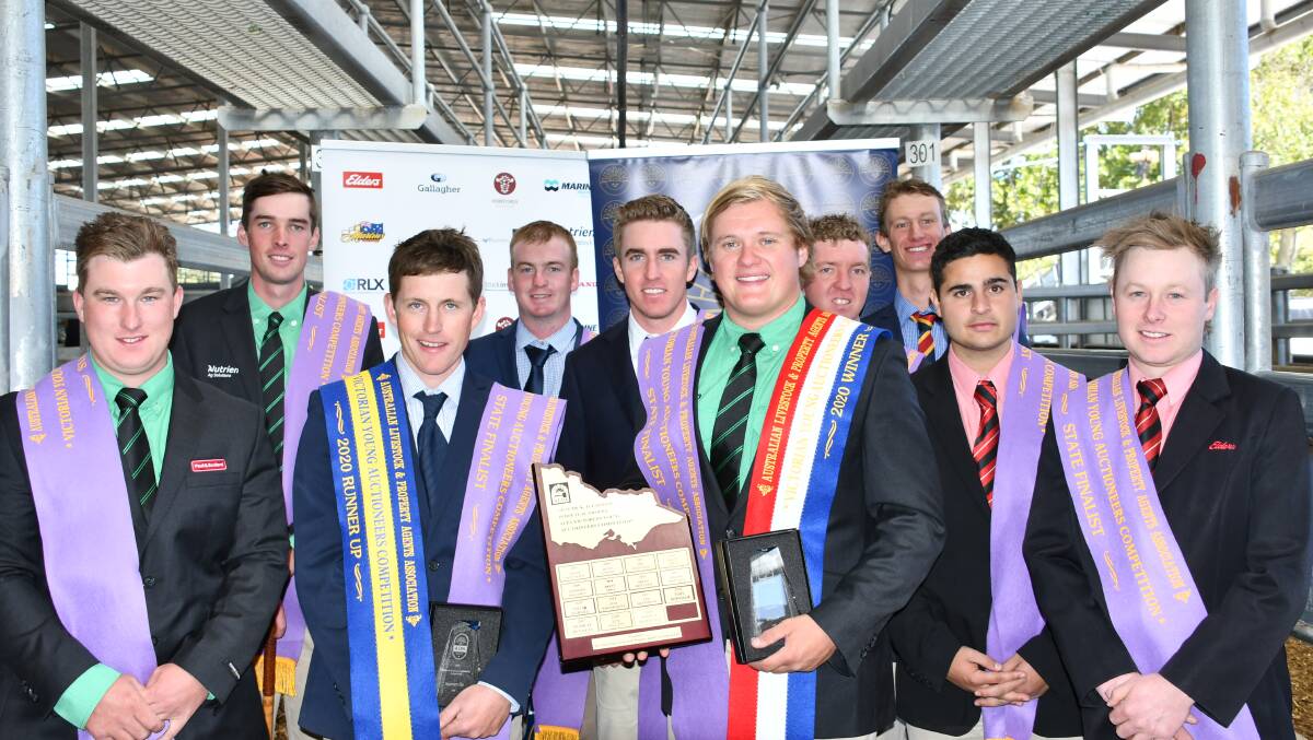 REPRESENT: The 2020 Victorian ALPA Young Auctioneer Competition finalists at Shepparton.