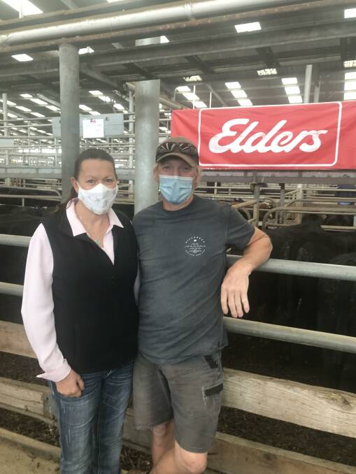 VENDORS: Julie Cooper and John Matheson, Bass Coast Contracting, Woolamai, sold a pen of 11 Angus steers, 350kg, for $2380. 