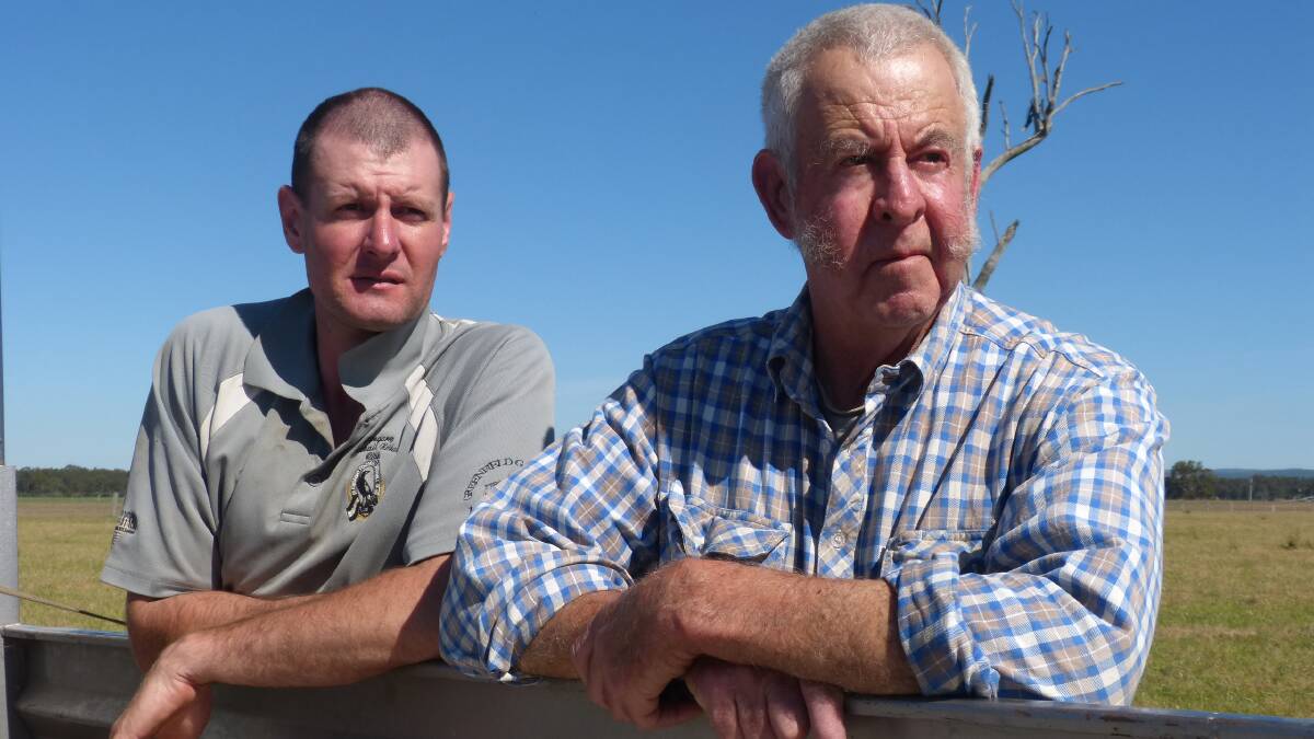 SUBSIDY NEEDED: Beef producers Tim and Bill Waite, Glengarry East, say rate relief is needed to help ordinary farmers like them stay afloat.