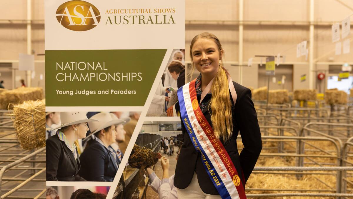 HARD WORK PAYS OFF: Tess Runting, Mount Eliza, was named the nations best young meat breeds sheep judge for 2022.