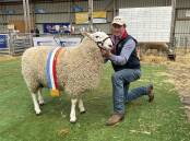 RECOGNISED: Ross Jackson, Two Dot Station, Moyston, who took out the supreme champion Border Leicester ram at Sheepvention.