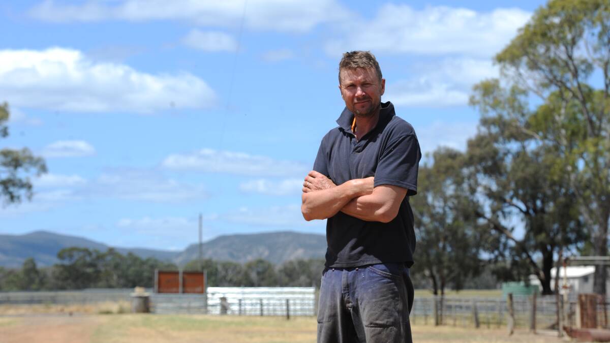 FURY: Southern Wimmera farmer Rod Miller has spoken against a plan to reintroduce dingoes into the Grampians.
