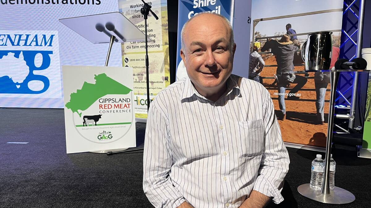 FORECAST: Global AgriTrends Australian managing director Simon Quilty at the Gippsland Red Meat Conference.