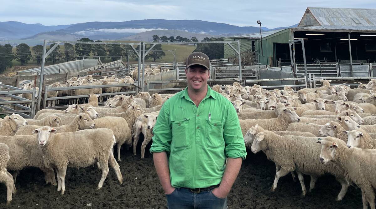 Tasmania's Angus Denholm was awarded the ACM Agri Lambition Zoetis 2023 Prime Lamb Producer of the Year award. Picture supplied