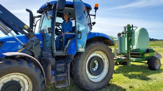 SOAKED: South-west Victorian dairy farmer Lisa Dwyer says high rainfall has made it impossible to cut silage.