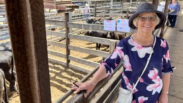 Barbara Peters, Muddy Creek, Yulecart, sold Angus steers and heifers at Hamilton.