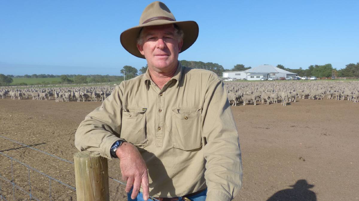 TRADE: East Gippsland wool grower Shaun Beasley, Lindenow South, exports about 80 per cent of his wool to China.