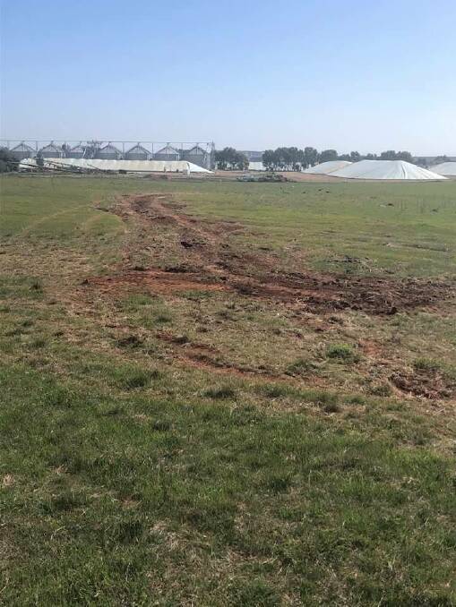 Gone: The paddock after the stones were removed. Neil Murray said they had been piled elsewhere on the land. Picture: Neil Murray.