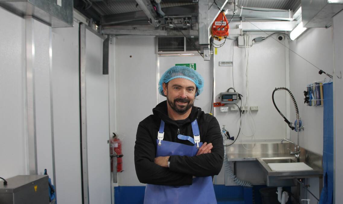 Ready to go: Co-founder of Provenir Chris Balazs inside the purpose built mobile abattoir
