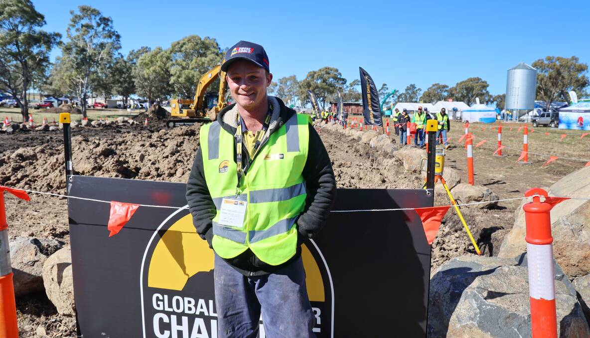 Top time: Twenty-four-year-old electrician Aiden Lee from Queensland Electrical Solutions at Linthorpe had an unexpected win at FarmFest. 