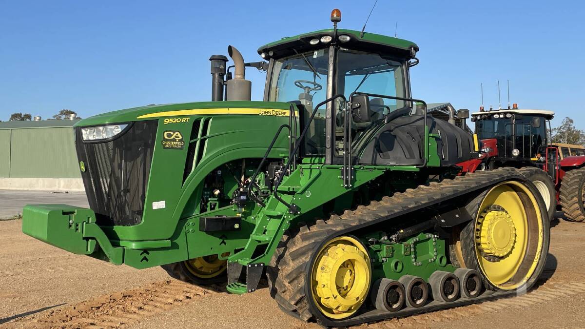 BIG TOY: A 2017 John Deere 9530RT was the top priced lot in Ritchie Bros' Machinery Muster, selling for $350,000.