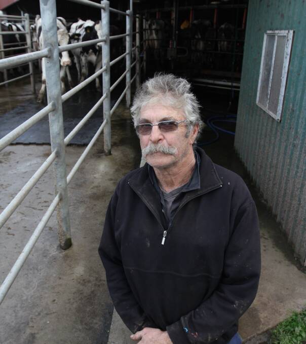 Embattled: Woolsthorpe dairy farmer Brian McLaren said Murray Goulburn's 2017-2018 opening milk price will decide his next move in the industry.