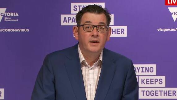 GET TESTED: Daniel Andrews said people who were sick should get tested, and quickly.