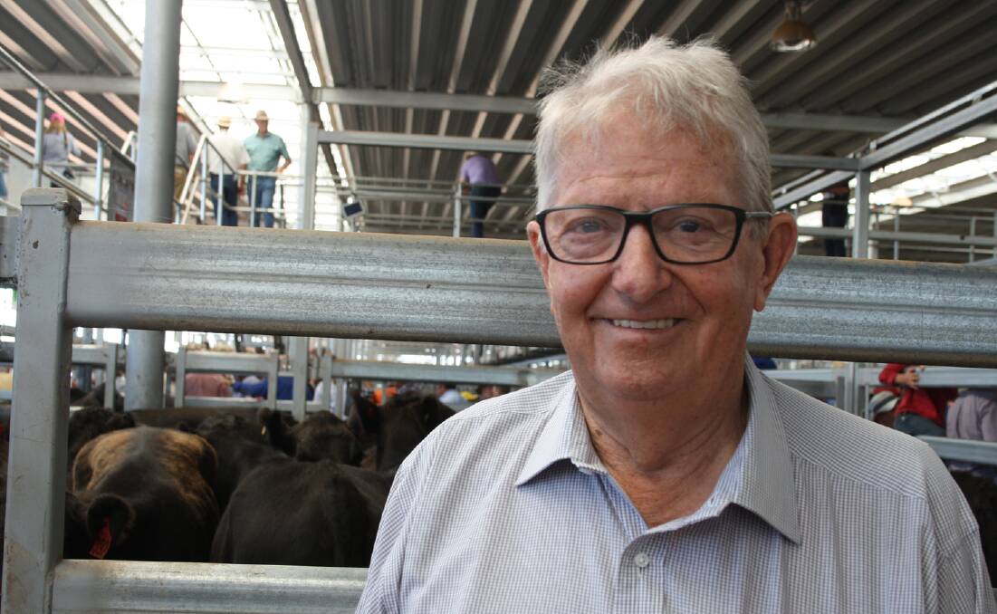 VALE: The late Brian Unthank at the opening weaner sales at Barnawartha in 2016 when he said he still got a buzz from attending the annual sales.