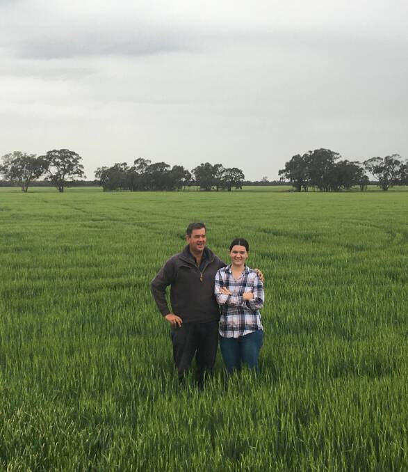 WIDE OPEN SPACE: Peter Mullan and daughter and year-12 student, Kate, live near Lalbert, a part of the state barely touched by the coronavirus, but remain under stage three restrictions.