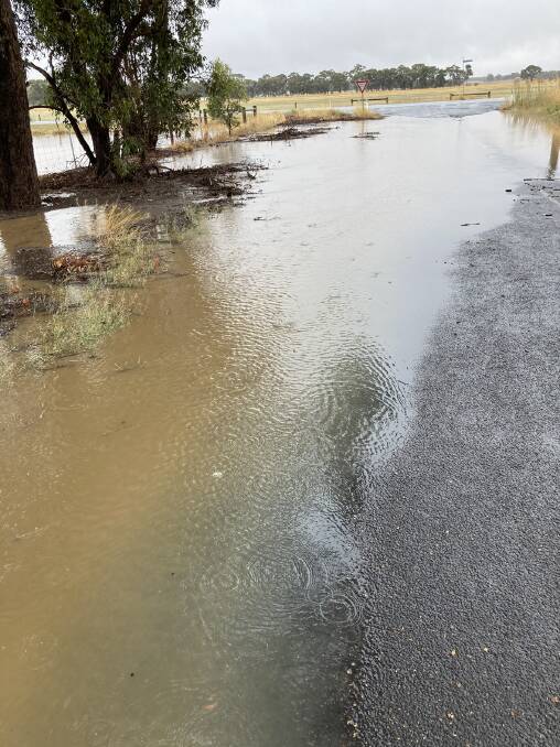RUN-OFF: Falls of more than 80mm across parts of central Victoria on Friday saw drains struggle.