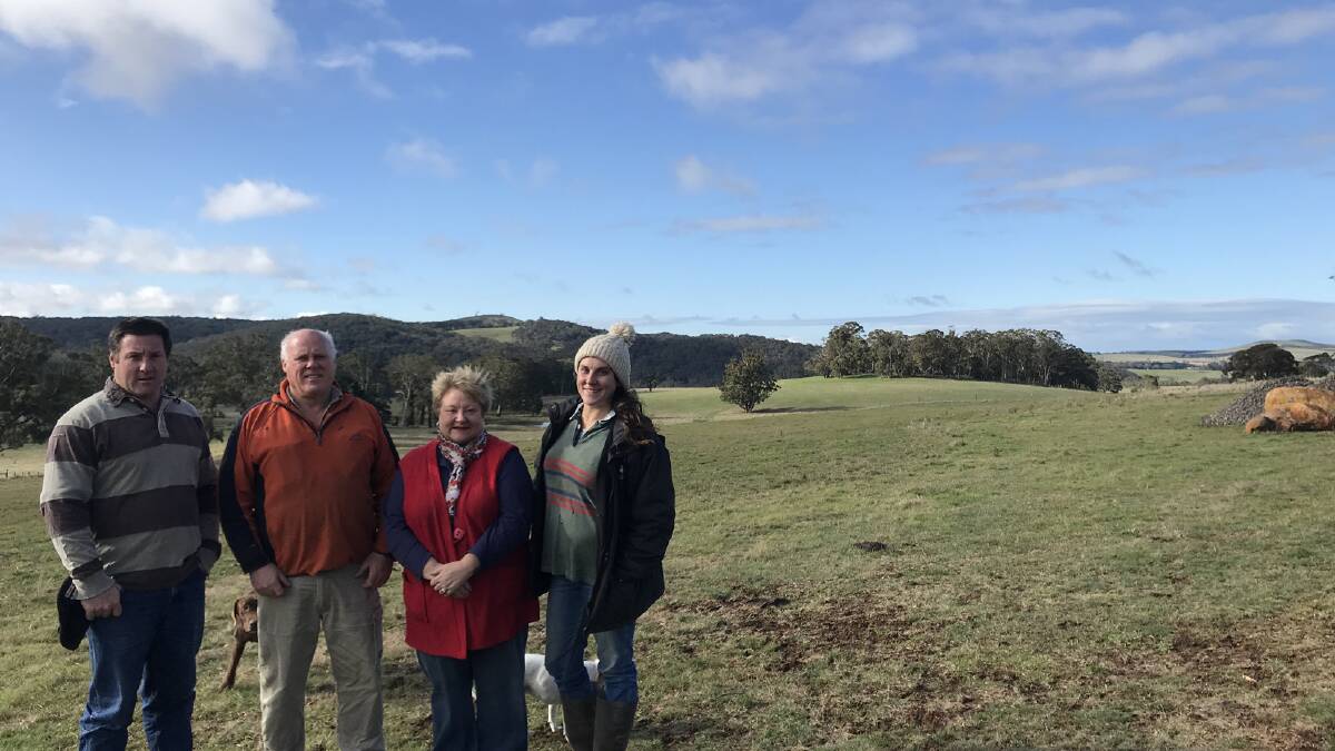 Geoff and Jean Rees, flanked by son Rohan and daughter Georgie, are all involved in the developing a small family operation near Ballan.