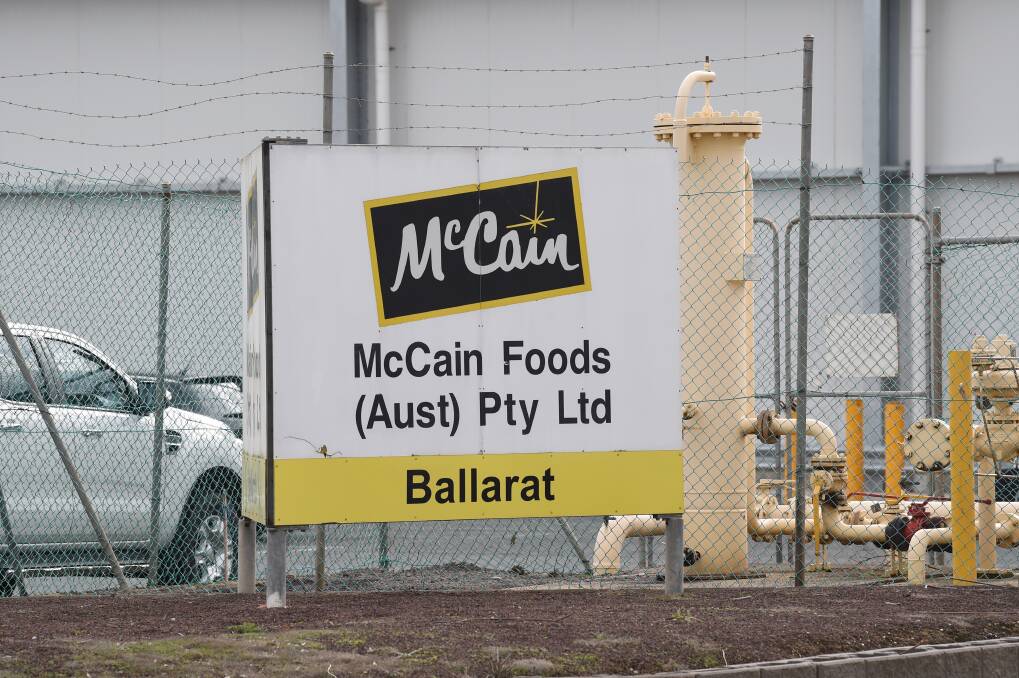The McCain Foods site at Ballarat. Photo: Kate Healy