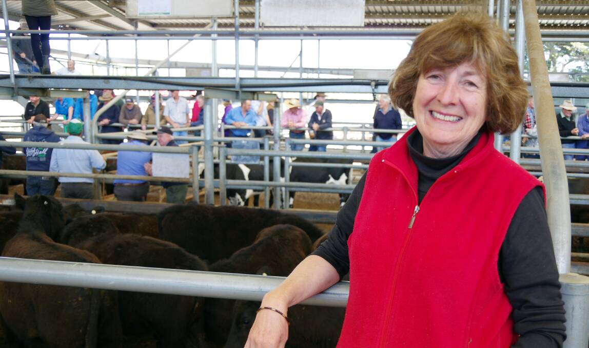 Louise Lee, Munro, sold Angus steers and heifers at Bairnsdale on Friday. Her 10mo heifers sold at $980.