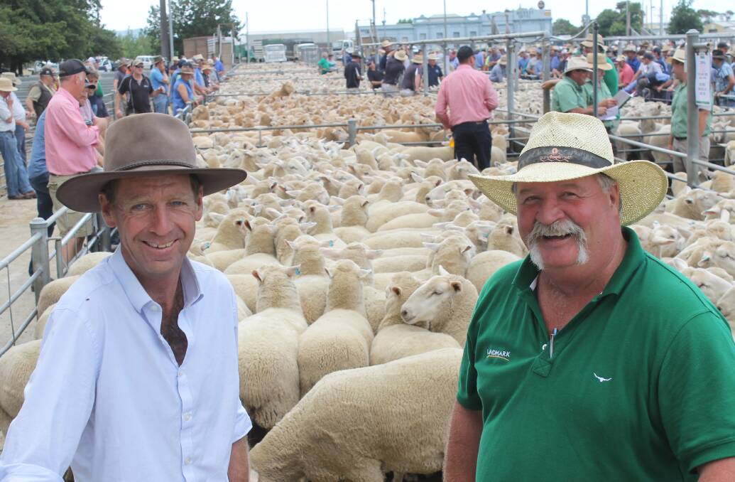 Rob Armstrong, Langi Logan, gained immense pride selling with Paul Constable, Landmark, at Ballarat to $310.