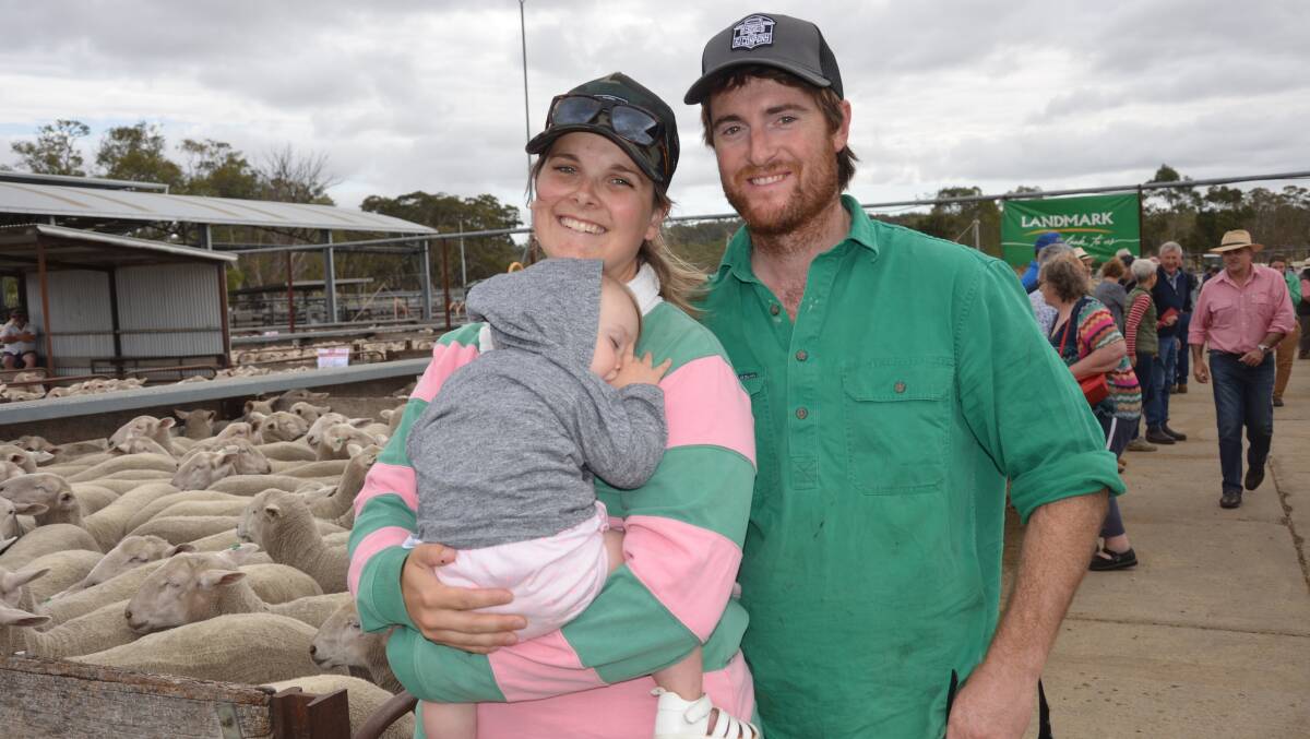 FAMILY SALE: Lydia, Eliza and Matt Johnson, Woolumbool, SA, were selling sheep at the Naracoorte, SA, blue ribbon sale on Thursday week.