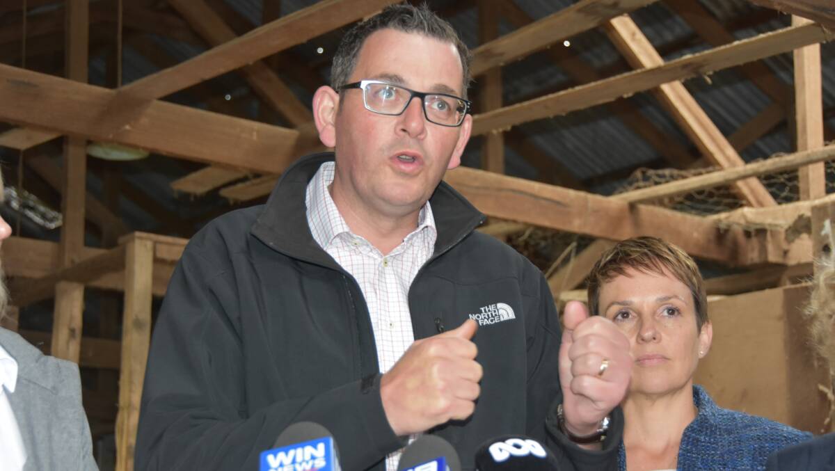 Premier Daniel Andrews and Agriculture Minister Jaala Pulford.