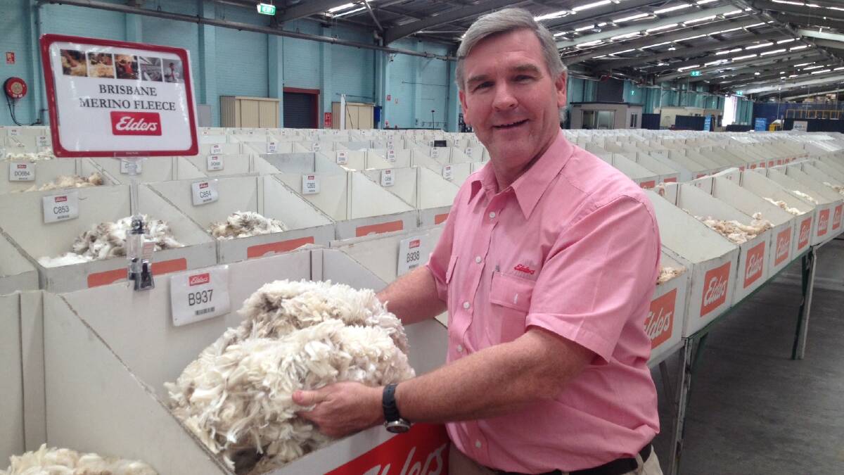 Elders Sydney wool technical manager Craig Brennan says growers are choosing to hold onto their wool at the moment to avoid the falling market.
