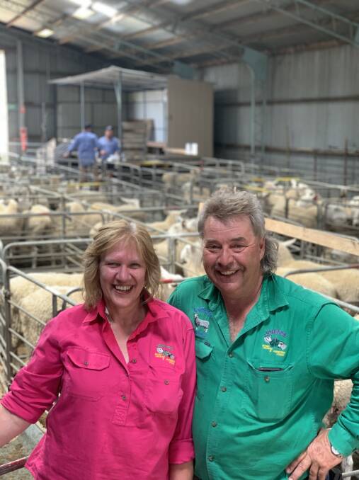 THE END: Raelene and Jeff Johnson started the Johno's stud 40 years ago but dispersed their entire flock last week.