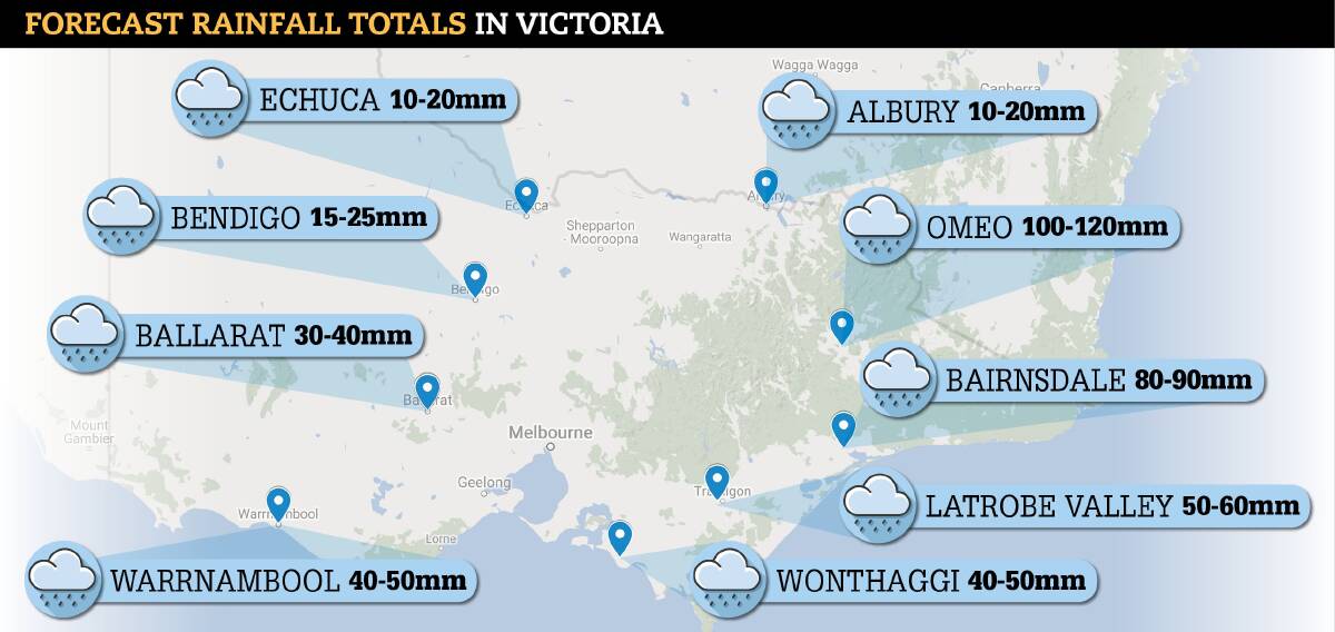 There is significant rainfall on its way for Thursday through to Sunday, with some parts of the State expected to receive more than 100 millimetres.