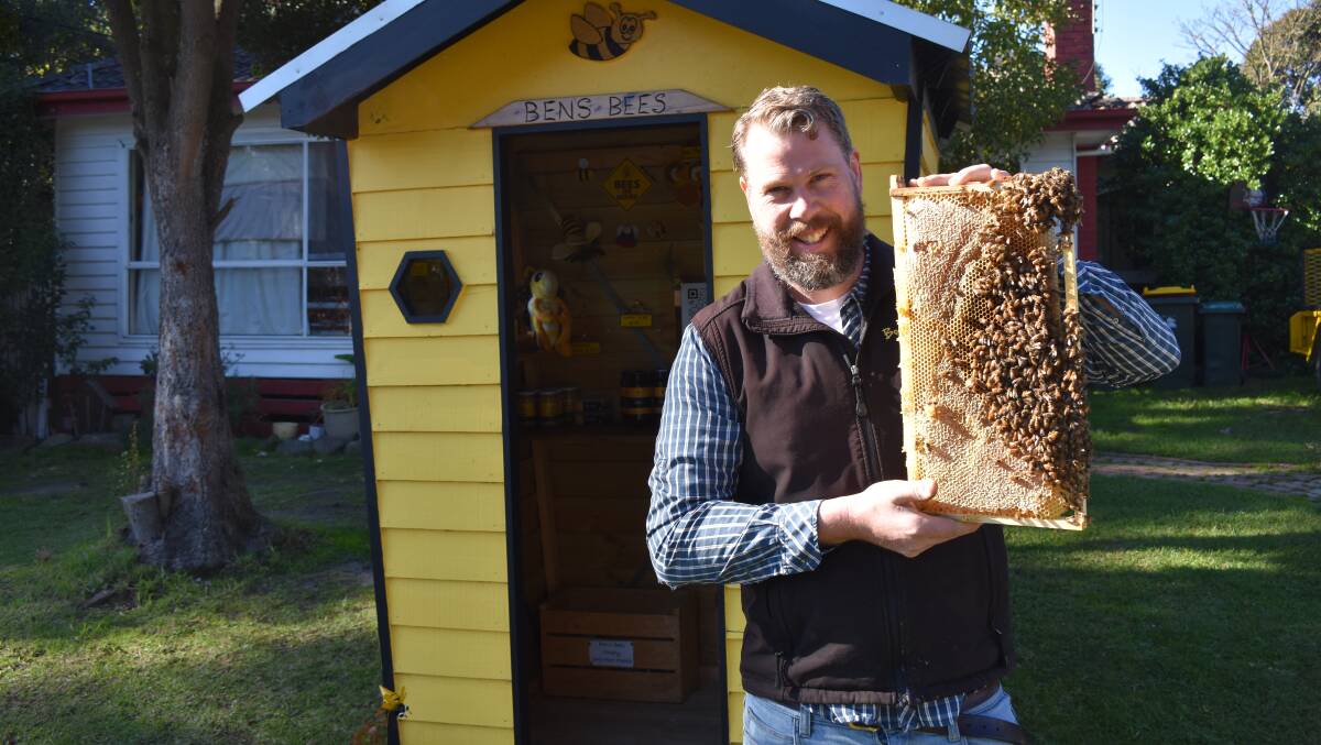 Ben Moore's operation, Ben's Bees, has become a staple honey brand in his community of loyal customers who flock to get some of his handmade products and produce.