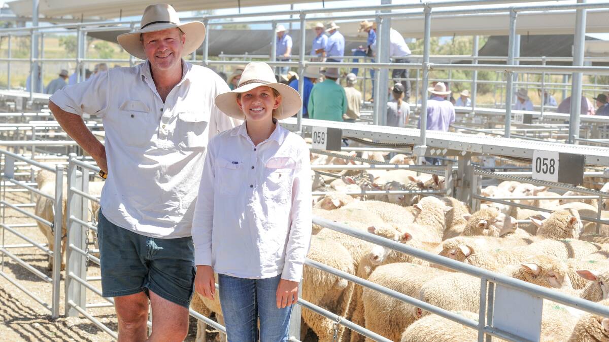 SALE-O: Angus and Claudia Kirton, Bilbrooke, Walcha, NSW, sold 100 second-cross Poll Dorset lambs for $228 and $235 at Tamworth, NSW. 