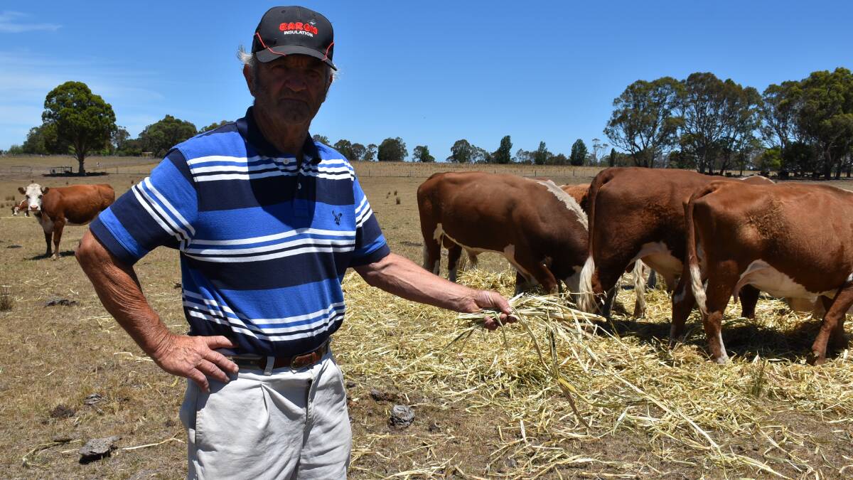Nicholson farmer Peter Kramme is one of only 136 Victorian farmers to apply for the Drought Infrastructure Grant Program.