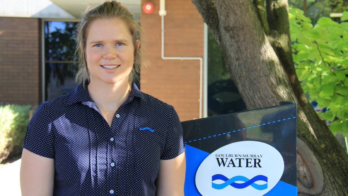 Goulburn-Murray Water (GMW) water resource officer and Laurie Gleeson Development Award winner Rosalind Martin.
