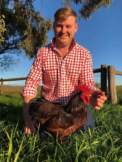 Pomborneit's Mitchell Carrigan-Walsh's passion for chickens started at a young age, and now he's working to spread the message on good animal health.