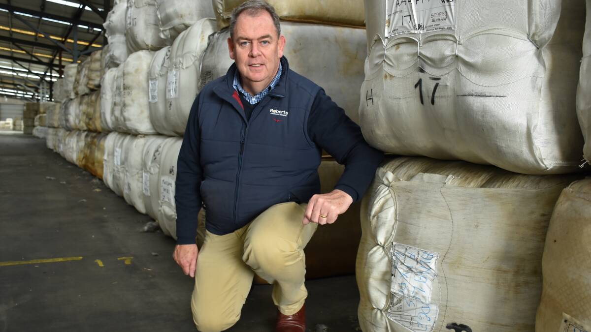 Roberts Tasmania wool manager Stewart Raine.