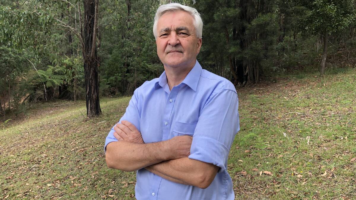 David Barton, Marysville, lost his home and business during the Black Saturday bushfires and has joined a campaign to increase fuel reduction burns.