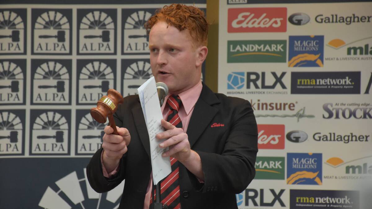 Joe Allen at last year's Young Auctioneers Competition.