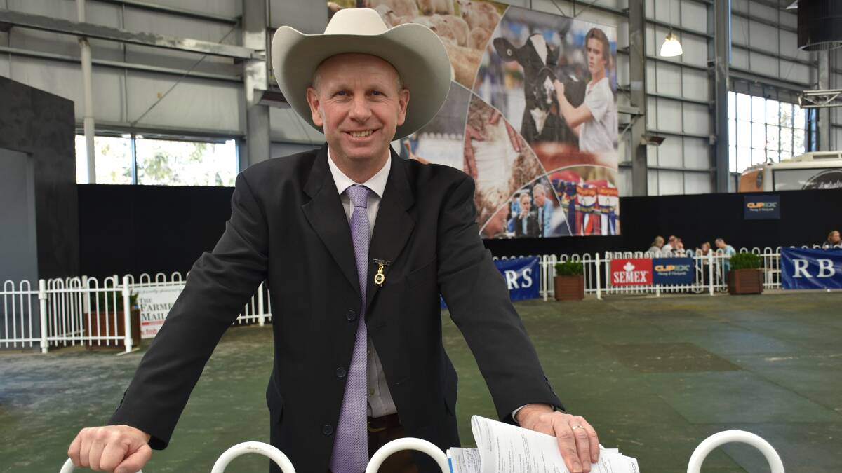 Greenham livestock buyer Sean Kallady was a judge in the cattle competition at this year's Royal Melbourne Show.