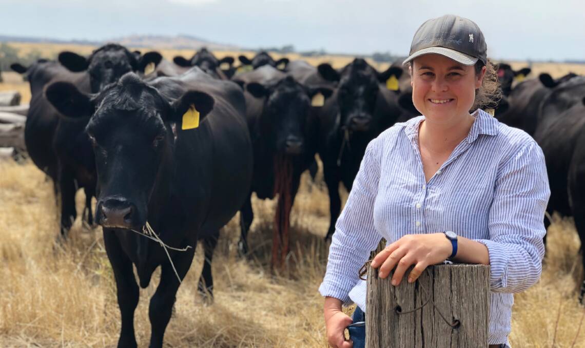 CONSISTENT QUALITY: Malmsbury beef producer Amy Rush has made some big changes to her Angus operation in the past 12 months, allowing her to regularly turnoff weaners to meet the grass-fed market specifications.