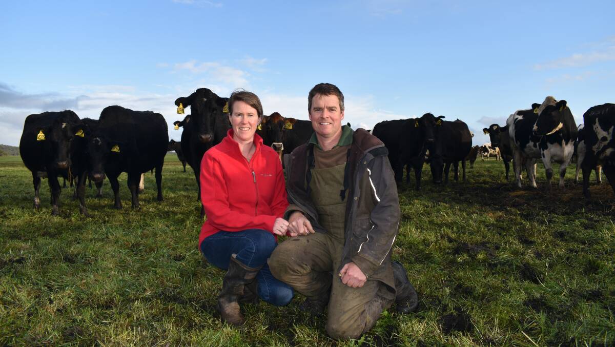 TASMANIAN SUCCESS: Jane and Dave Field, Smithton, were attracted by Tasmania's water, flat land and room to grow.