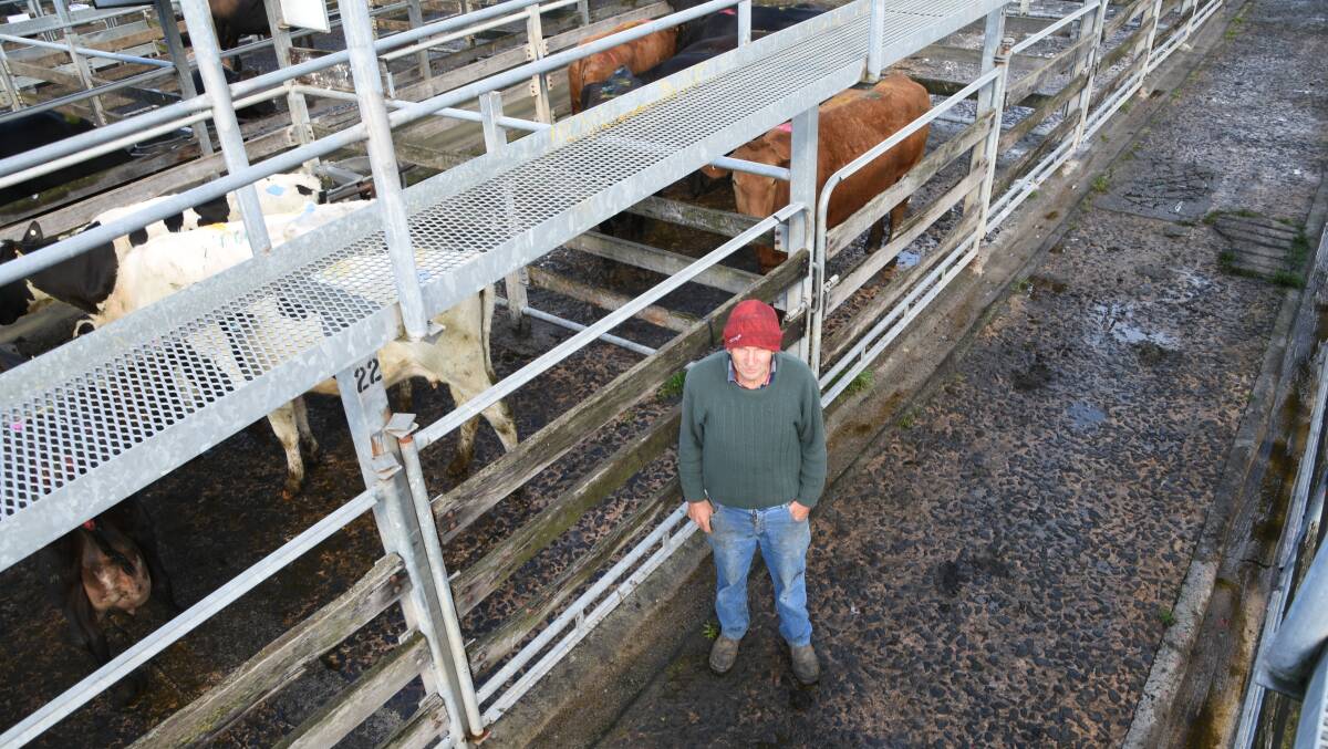 FARMER'S PLEA: Trafalgar farmer Jim Abrecht says Warragul's dairy cattle market should be kept open until a new local saleyard can be built.