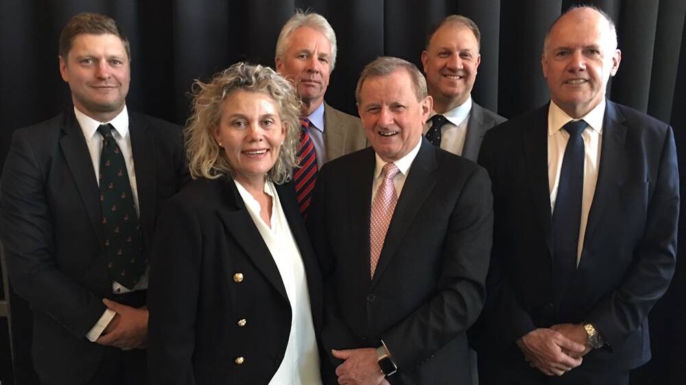 MAKING OUR VOICES HEARD: Panel members Daniel Meade, Fiona Simson, Andrew Spencer, Simon Crean and David Inall with facilitator Mick Keogh discussed agricultural advocacy at the livestreamed event in Melbourne.