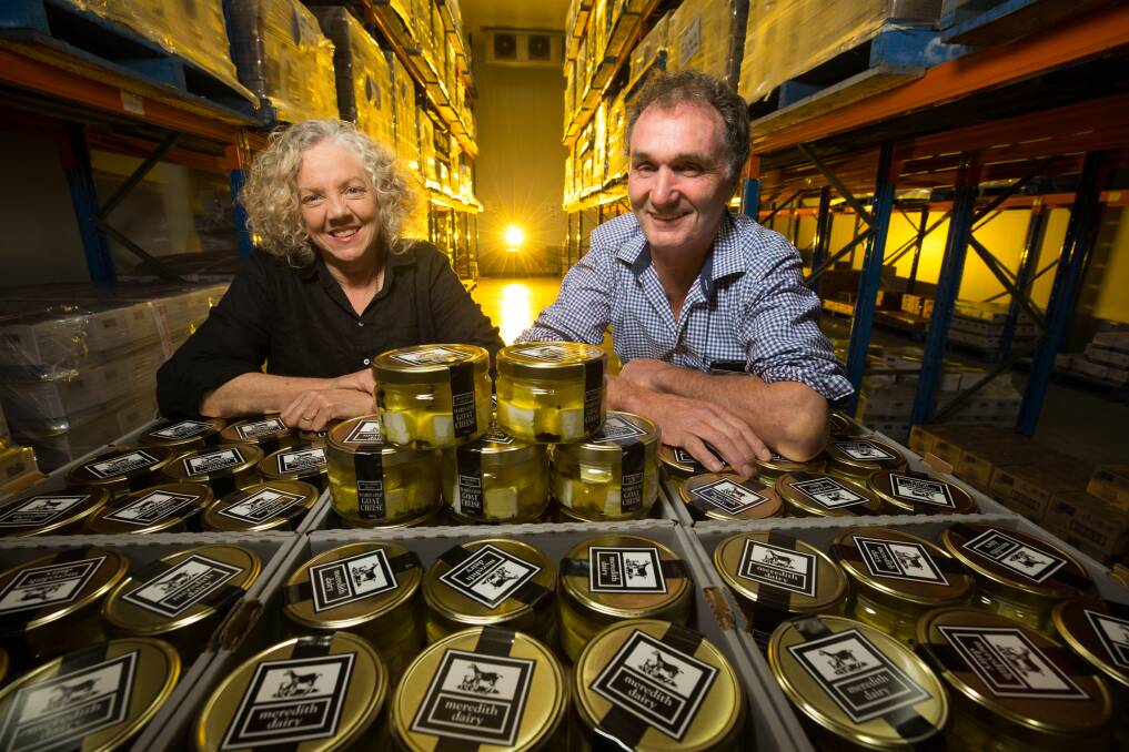 OPENING UP EXPORTS: Meredith Dairy owners Julie and Sandy Cameron. Photo by Jason South.