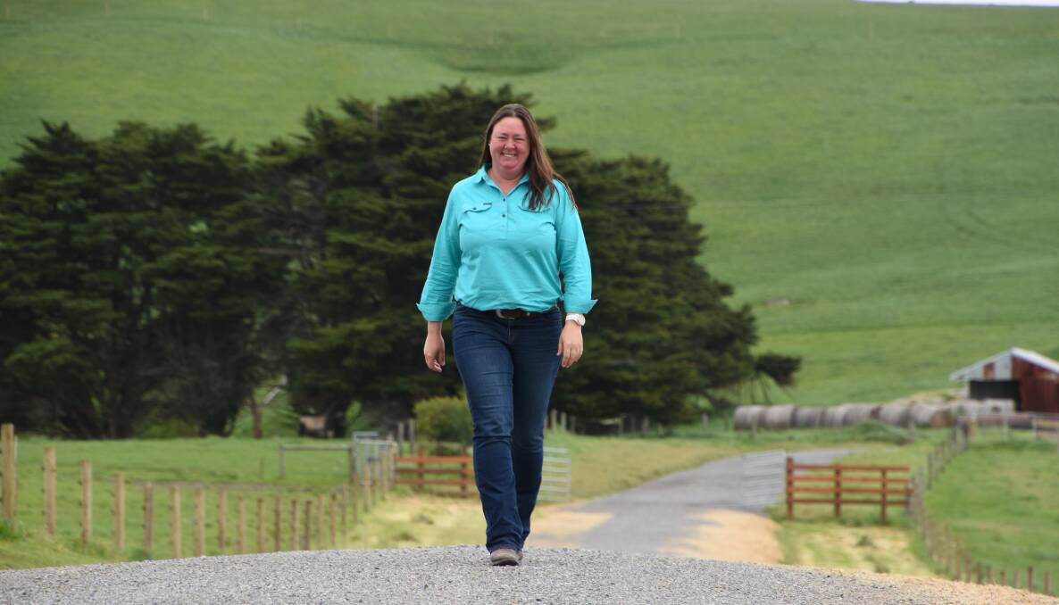 BUSINESS OF DAIRY: Rebecca Casey has finally achieved farm ownership at Buffalo, South Gippsland, with her husband Glenn.