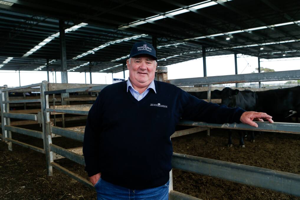 Livestock agent Tim Healey said he had a lot of good memories from the 38 years he spent at the Warrnambool saleyards. Picture by Anthony Brady