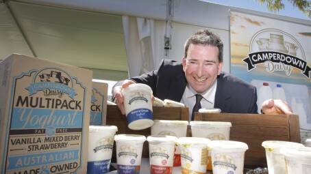 New era: Peter Skene says production is ramping up at its new Camperdown factory while closing the old site where fresh milk has been produced.