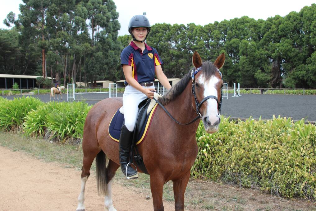 EXTRACURRICULAR: Year 12 student Olivia Biggs has been able to enjoy her equestrian and aviation pursuits while at The Hamilton and Alexandra College.